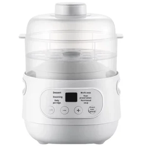 1L Smart Electric Stew Pot Multi Function Ceramic Inner Pot Baby Food Cooker Health Double Boiler with 24H Preset Timer