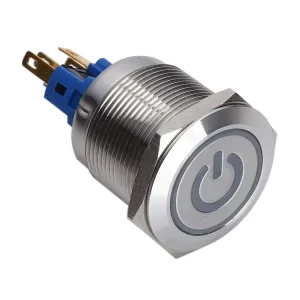 1NO1NC Momentary ON OFF Symbol Ring Illuminated Push Button Switch