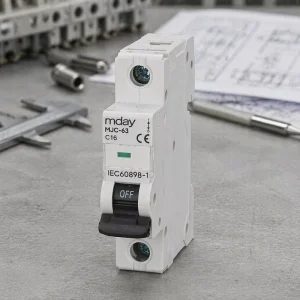 1P 16A AC MCB Miniature Circuit Breaker for Solar PV Inverter Output Protection and Grid tie Energy Systems