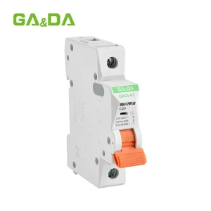 1P 20A 400V Low Current Miniature Circuit Breaker (MCB) Rail Mounting 6000A Breaking Capacity Industrial Use
