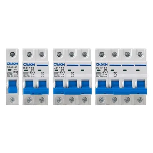 1P 2P 3P 4P AC Power Manual Transfer Switch Circuit Breaker MCB 50hz 60hz Plastic Material DC Mini Circuit Breaker