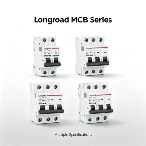 1P 2P 3P 4P AC230V MCB RCBO ELCB RCCB 16A 32A 63A 80A Miniature Circuit Breaker with 6000A Breaking Capacity