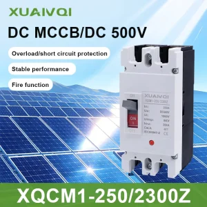 1P 2P 4P DC 250V 500V Solar Molded Case Circuit Breaker MCCB 150 250A Overload Protection Switch Protector for Photovoltaic PV