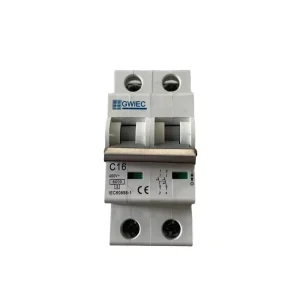 1P Copper Miniature Circuit Breaker with Red Handle Rated Voltage and Current High Breaking Capacity
