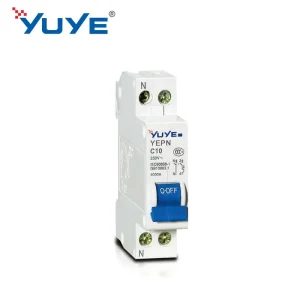 1P DZ47 32 Amps 50 60Hz 230V Differential MCB Switch Single Phase Miniature Circuit Breaker PA66 Material 6kA Breaking Capacity