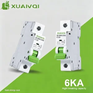 1P IEC60898-2 Standard Compliant DC Miniature Circuit Breaker 100-125A with CE CB 6KA High Breaking Capacity 1P Solar PV Breaker