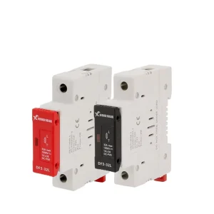 1P Solar Photovoltaic Electric Fuse Holder LED Indicator Light 10*38mm Power Distribution Equipment Current 32A