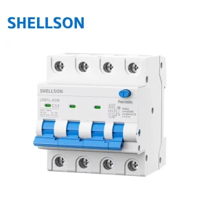 1P+N 2 Pole 4 Pole 6A 10A 16A 20A 25A 32A 40A 50A 63A RCBO Electrical Residual Current Circuit Breakers
