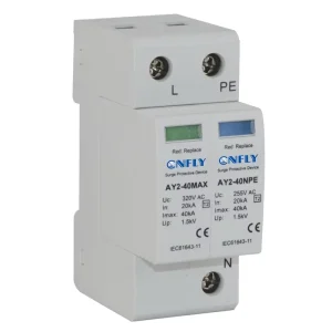 1P+N 2P 20KA-40kA AC T2 AC DC Electrical Power System Surge Protector SPD Lightning Arrester Surge Protective Device
