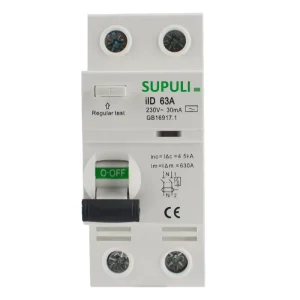 1P+N 30mA 100mA 300mA Earth Leakage Circuit Breaker ELCB RCCB RCD RCBO 25A 40A 63A AC B A Type Residual Current Device