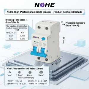 1P+N 32A 40A 50A 63A OEM Leakage Protection Circuit Breaker Earth Leakage RCCB Circuit Breaker RCCB RCBO