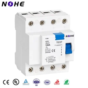 1P+N 3P+N 63A 80A 100A 125A RCCB Electronic Type Earth Leakage Circuit Breaker Leakage Protection Circuit Breaker