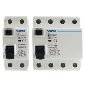 1P+N 3P+N Residual Current Circuit Breaker ELCB RCCB RCD RCBO 25A 40A 63A AC Type Differential Circuit Breaker
