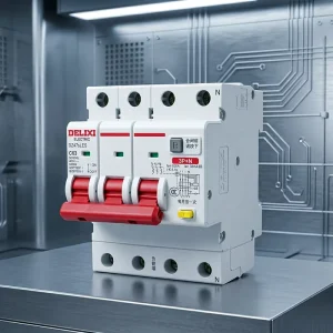 1P+N RCBO DZ47sLEs Industrial Residual Current Moulded Case Circuit Breaker Copper Material 4.5kA Breaking Capacity LI