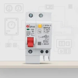 1p Leakage Circuit Breaker DZ47LE 63 1P C63A Miniature Circuit Breaker Rail Mounted Circuit Breaker