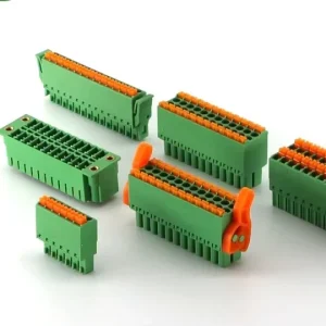 1x10P Screw Terminal Connector 300V 30A Green 10~24 Plugin P=6.35mm Terminal Block Connector 6.35mm