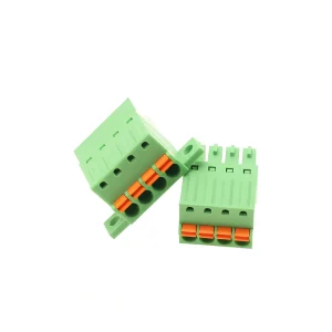 2 24P Plug in Male Female Complete Set 3.81mm Pitch Terminal Block with Sping Clamp
