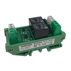 2 Channel 24V Relay Module 10A 250VAC PLC Interface Relay for Signal Isolation DIN Rail Mount Screw Terminals
