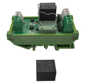 2 Channel 24VDC Relay Module Contact Rating 10A 250VAC for Industrial Automation