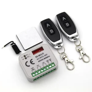 2 Channel 9-30V RX Receiver with SOS Remote Control with Learning Code