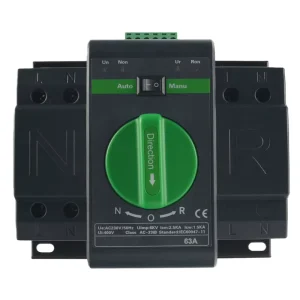 2 IN 1 OUT 63A 125A 2P Automatic Changeover Single Phase ATS Automatic Transfer Switch