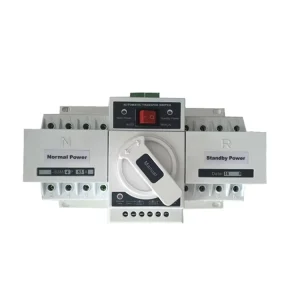 2 Input 1 Output 2P 63A 230V 50/60Hz MCB Type Dual Power Automatic Transfer Switching (ATS) OEM ODM