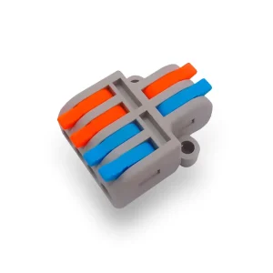 2 Lines in 4 Lines Out Lever Wire Splitter Quick Connector Terminal block