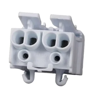 2 Pin Push in Wire Connector Quick Secure Screwless Terminal Block for Fast Electrical Connection