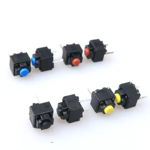 2 Pin Red Yellow Blue Black Button Switch Square Silent Micro Switch for Mouse 6*6*7.3mm