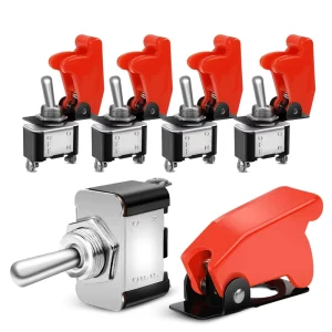 2 Pin Toggle Switch 12V On off Toggle Switch for Automotive Cars Trucks Boats Racing Cars
