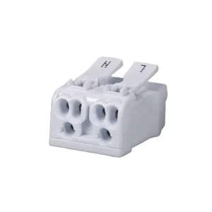 2 Pins Push in Wire Connector with PA Housing Fast Connector Quick Wiring Terminal Block