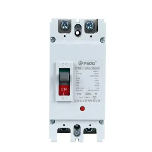 2 Poles Automatic Circuit Breaker 250A MCCB 35kA Breaking Capacity Digital Trip Unit 400V/800V 50/60 Hz Plastic Material 250-2P