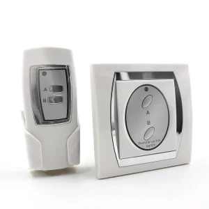 2 Way Digital Wireless Remote Control Indoor Power Switch with a and B Buttons