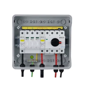 2 in 2 OUT DC 600V 1000V Solar PV Combiner Box Waterproof IP66 for Solar Panel Array Systems Power Distribution Equipment