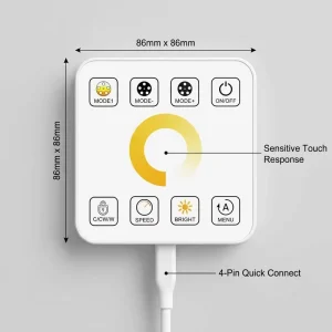 2.4G Wireless Touch Remote Control for Tunable White LED Strip Dimmer