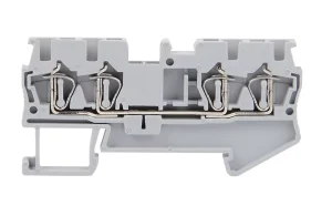 2.5mm 28-12 AWG for 2.5-QUATTRO 2-Pole 24A Max Continuous Amp Combined DIN Rail Push-in Terminal Block Brass Conductor