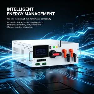 200A BMS Master BMU ABD 24 Master Slave Active Balance 80-1000V CAN RS485 WiFi 4.3 LCD Smart Energy Storage