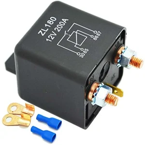 200A Heavy Duty Starter Relay 12V 24V High Current 4 Terminal Electromagnetic Power Switch for Car Truck Boat Winch