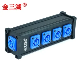 20A Powercon Power Extender Input and Output Stage Performance DJ LED Lighting Power Distribution Box