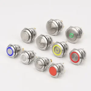 20A Push Button Switch 16Mm 19Mm 22Mm Latching Momentary Illuminated Waterproof PushButtons Switches