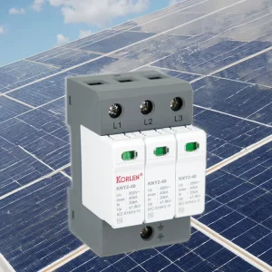 20kA/40kA AC T2 Type 3P SPD IP20 Protection DIN Rail Mounting Industrial Electronic Equipment Lightning Protection Surge