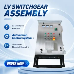 220A Low Voltage Distribution Cabinet SS304 Stainless Steel Enclosure IP66 Distribution Switchgear 380V for Factory Equipment