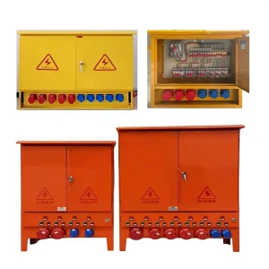 220V 380V XM Temporary Tertiary Distribution Cabinet Cold Rolled Steel Anti Static Powder Coating IP54 Protection