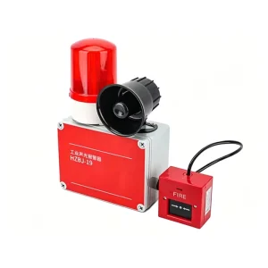 220V Interlinked Sound and Light Indicator Lamp Industrial Warning Indicator with Loud Buzzer and Broadcast Signal Function