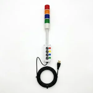 220V RGB Multilayer Signal Light Workshop Machine Indicator Light Warning Light Switch LED Tower Stack Light Industrial Lamp
