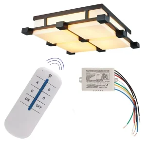 220V Smart Home System Intelligent Wireless Lighting Remote Control Switch 30m~100m Range 10A 4-Channel