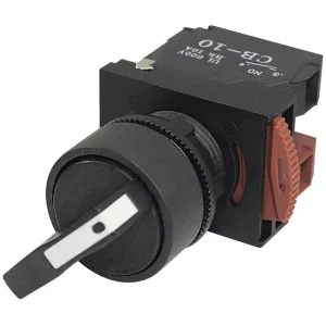 22MM 3 Sections Non illuminated Plastic Selector Switch Normal Shaft Spring Return Type Selector Switch