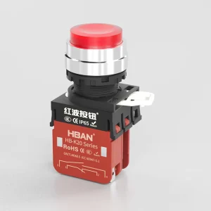 22mm 20A Plastic Push Button Switch Momentary Latching 1NO1NC Full Illuminated ABS High Head IP65 LED Industrial Control