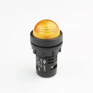 22mm 24V LED Yellow Round Indicator Light Signal Lamp
