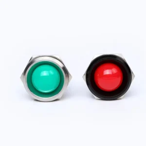 22mm Domed Head Metal Black Brass or Stainless Steel or Nickel Plated Brass IP67 LED Indicator Light pilot signal Lamp